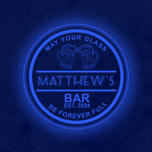 Personalized LED Color Changing Acrylic Double Beer Mug Sign