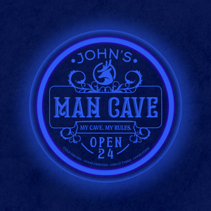 Personalized LED Color Changing Acrylic Man Cave Deer Sign