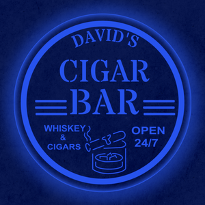 Personalized LED Color Changing Cigar Bar Sign
