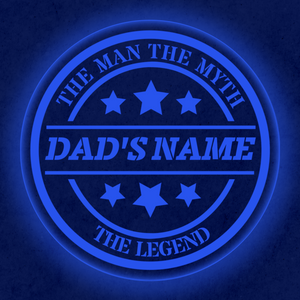 Personalized LED Color Changing Father's Day Dad Sign