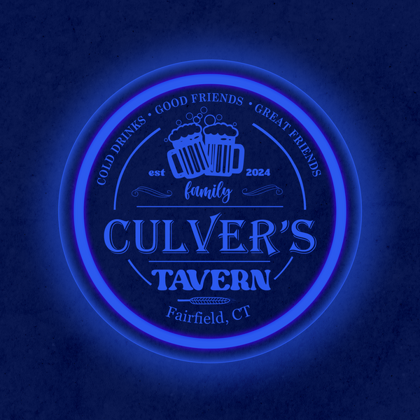 Personalized LED Color Changing Acrylic Tavern Beer Mugs Sign