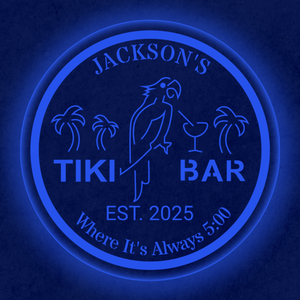 Personalized LED Color Changing Tiki Bar Sign