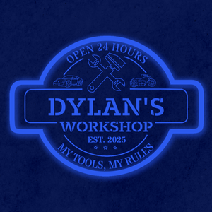 Personalized LED Color Changing Acrylic Workshop Sign