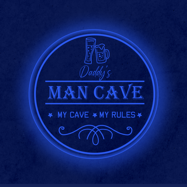 Personalized LED Color Changing Acrylic Man Cave Beer Sign