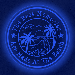 Personalized LED Color Changing Acrylic Beach Sign