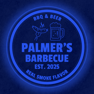 Personalized LED Color Changing Acrylic BBQ & Beer Sign