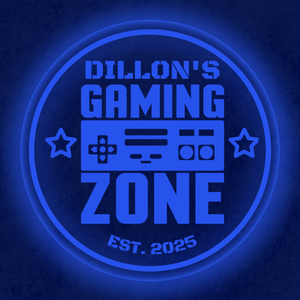 Personalized LED Color Changing Acrylic Gaming Remote Sign