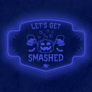 Personalized LED Color Changing Acrylic Smashed Pumpkin Sign