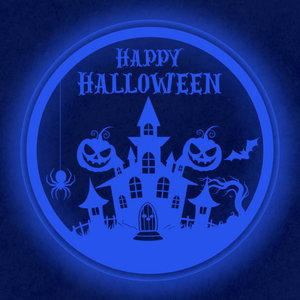 Personalized LED Color Changing Acrylic Halloween Sign