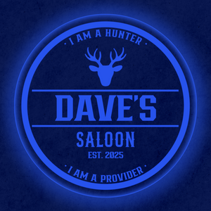 Personalized LED Color Changing Acrylic Deer Hunter Sign