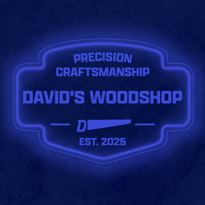 Personalized LED Color Changing Acrylic Woodshop Sign