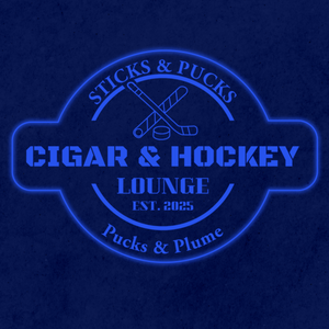 Personalized LED Color Changing Acrylic Cigar & Hockey Sign