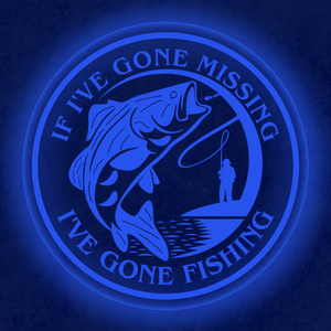 Personalized LED Color Changing Acrylic Fishing Sign