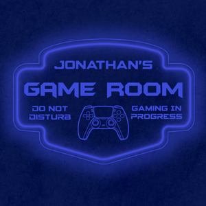 Personalized LED Color Changing Acrylic Game Room Sign