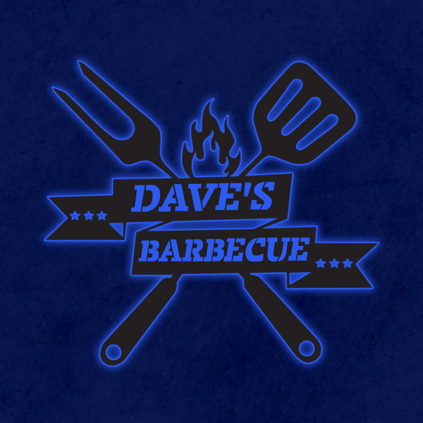 Personalized LED Color Changing Barbecue Sign