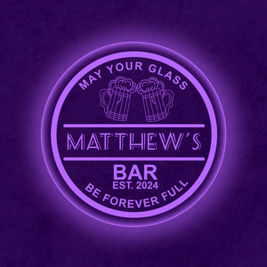 Personalized LED Color Changing Acrylic Double Beer Mug Sign