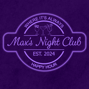 Personalized LED Color Changing Acrylic Three Glasses Bar Sign