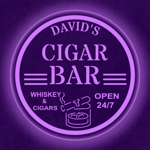 Personalized LED Color Changing Cigar Bar Sign