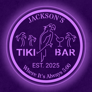 Personalized LED Color Changing Tiki Bar Sign