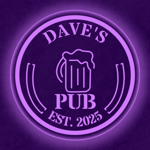 Personalized LED Color Changing Beer Mug Pub Sign