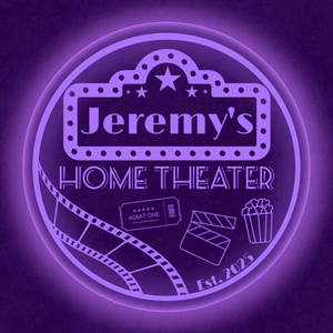Personalized LED Color Changing Acrylic Home Theater Sign