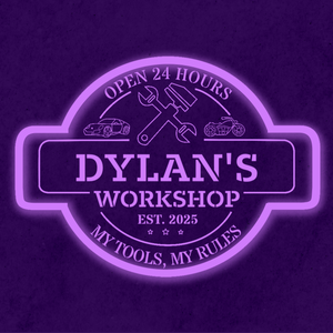 Personalized LED Color Changing Acrylic Workshop Sign