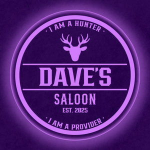 Personalized LED Color Changing Acrylic Deer Hunter Sign