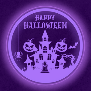 Personalized LED Color Changing Acrylic Halloween Sign