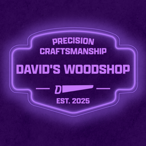 Personalized LED Color Changing Acrylic Woodshop Sign