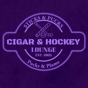 Personalized LED Color Changing Acrylic Cigar & Hockey Sign