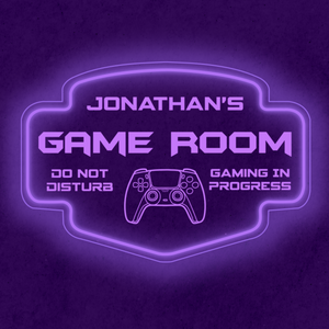 Personalized LED Color Changing Acrylic Game Room Sign