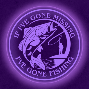 Personalized LED Color Changing Acrylic Fishing Sign