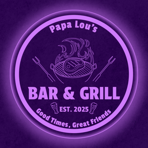 Personalized LED Color Changing Acrylic Beers Bar & Grill Sign