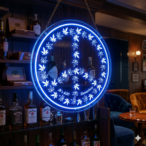Personalized LED Color Changing Acrylic 420 Peace Sign