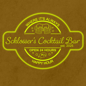 Personalized LED Color Changing Acrylic Beer Mugs Cocktail Bar Sign