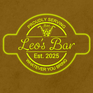 Personalized LED Color Changing Acrylic Glasses With Straws Bar Sign