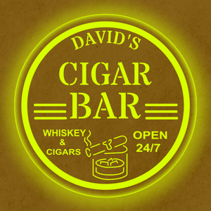 Personalized LED Color Changing Cigar Bar Sign