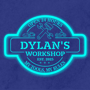 Personalized LED Color Changing Acrylic Workshop Sign