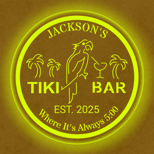 Personalized LED Color Changing Tiki Bar Sign