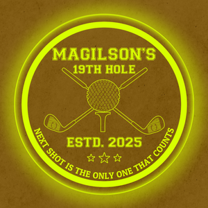 Personalized LED Color Changing Acrylic Golf Bar Sign