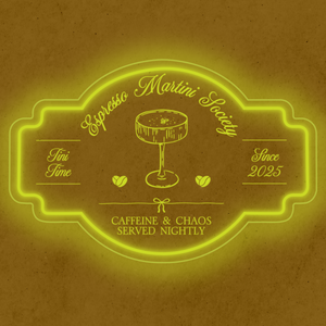 Personalized LED Color Changing Acrylic Espresso Martini Sign