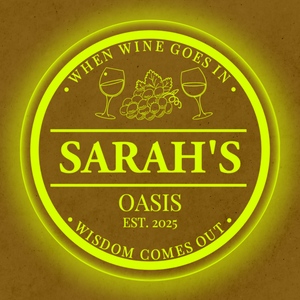 Personalized LED Color Changing Acrylic Wine Sign