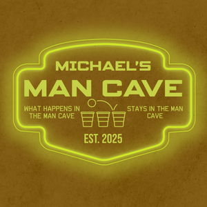 Personalized LED Color Changing Acrylic Beer Pong Sign