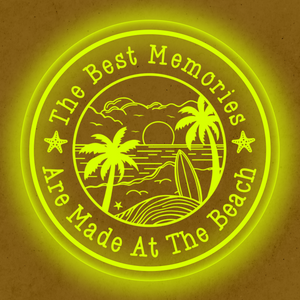 Personalized LED Color Changing Acrylic Beach Sign