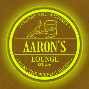 Personalized LED Color Changing Acrylic Cigar & Whiskey Sign