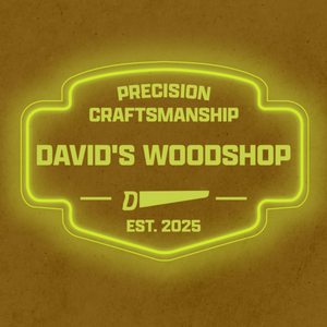 Personalized LED Color Changing Acrylic Woodshop Sign