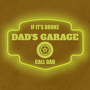 Personalized LED Color Changing Acrylic Garage Tire Sign