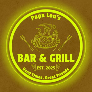 Personalized LED Color Changing Acrylic Beers Bar & Grill Sign