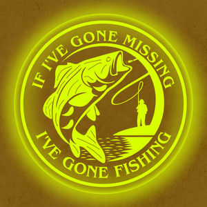 Personalized LED Color Changing Acrylic Fishing Sign