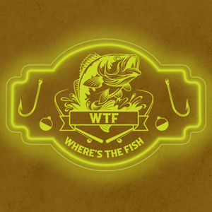 Personalized LED Color Changing Acrylic Fishing Hooks Sign